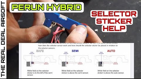 Perun Hybrid V2 : Selector Plate Sticker fix & Install TIPS