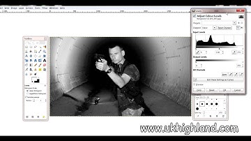 Desaturate Image:  Make a Colour image Black & White GIMP