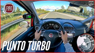 2013 Fiat Punto Turbo Sport 16V MultiAir Type 199 [1.4 | 133HP] - POV Autobahn Top Speed Drive