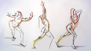 Gesture Drawing Online #006 (model: Ella) 