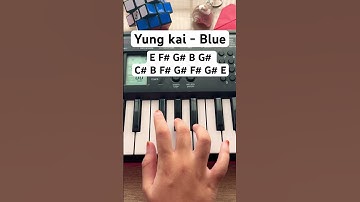 Thumbnail of Yung kai - Blue (piano tutorial) #piano #simplypiano #music #pianotutorial #blue #song #easy