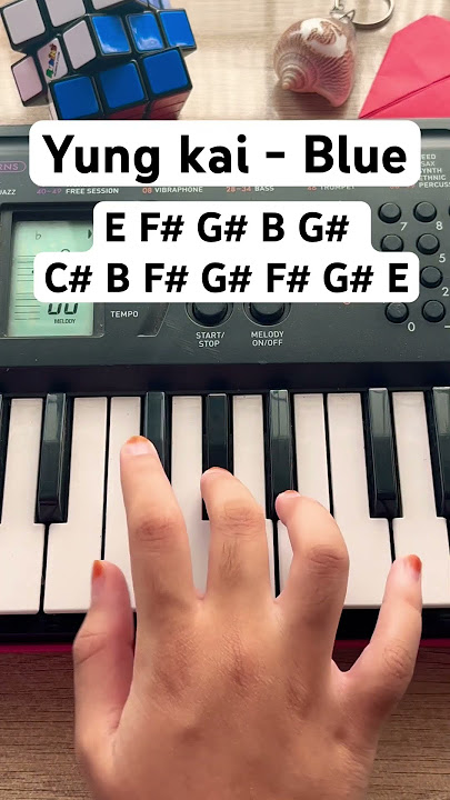 Yung kai - Blue (piano tutorial) #piano #simplypiano #music #pianotutorial #blue #song #easy