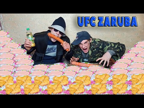 Палка колбасы сосиски куриные крылышки Кто быстрее съест? Подлое наказание дятел. Деревенская заруба