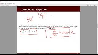 Lecture  02   Differential Equation