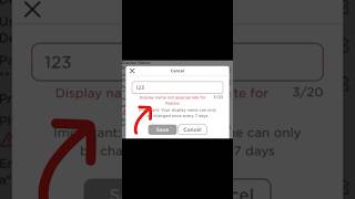 ‘Display name not appropriate for Roblox’