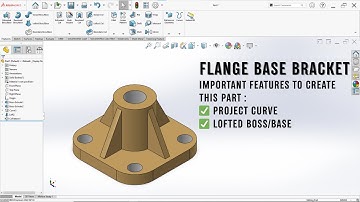 How to Design a Flange Base Bracket in SolidWorks | Complete Step-by-Step Tutorial