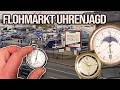 Ich suche wertvolle Vintage Uhren auf einem Flohmarkt in Gießen