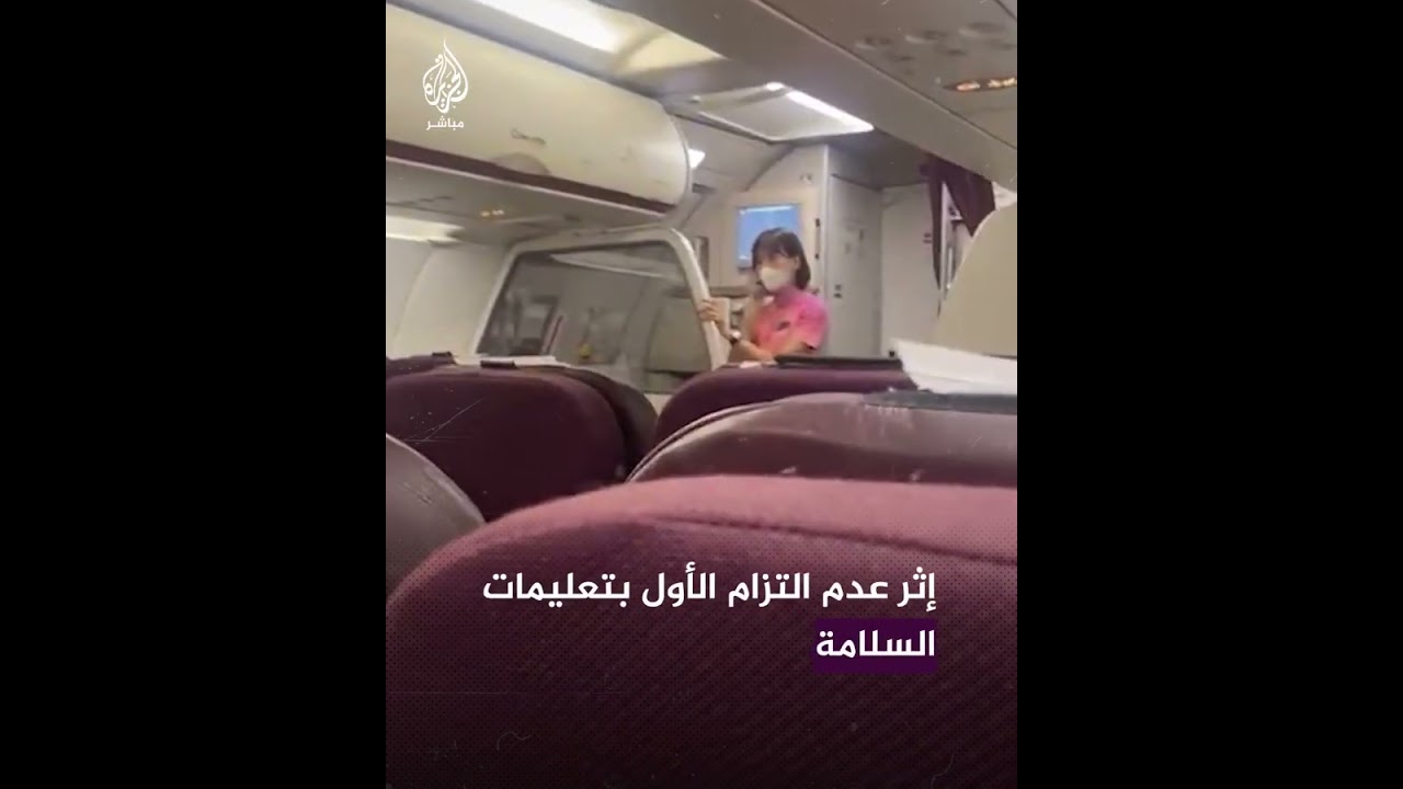 لكمات وضرب.. فيديو لعراك ركاب على متن طائرة