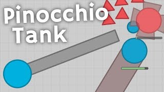 DIEP.IO - PINOCCHIO TANK MOD! SUPER LONG TURRETS MODDING! (Diep.io FFA Modding)