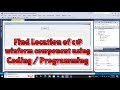 How to find the location of a winform component using c code  find position of a c gui component