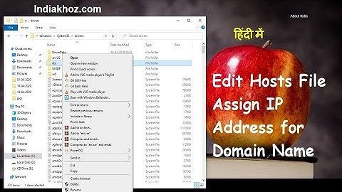 Edit Hosts File - Assign IP Address for Domain Name Temporarily