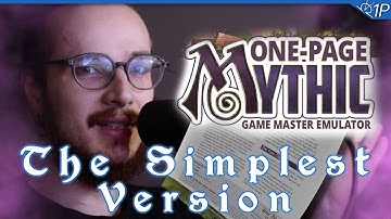 Mythic Game Master Emulator Simplified: Is 1 Page Mythic Worth the Switch? | Review and Tutorial