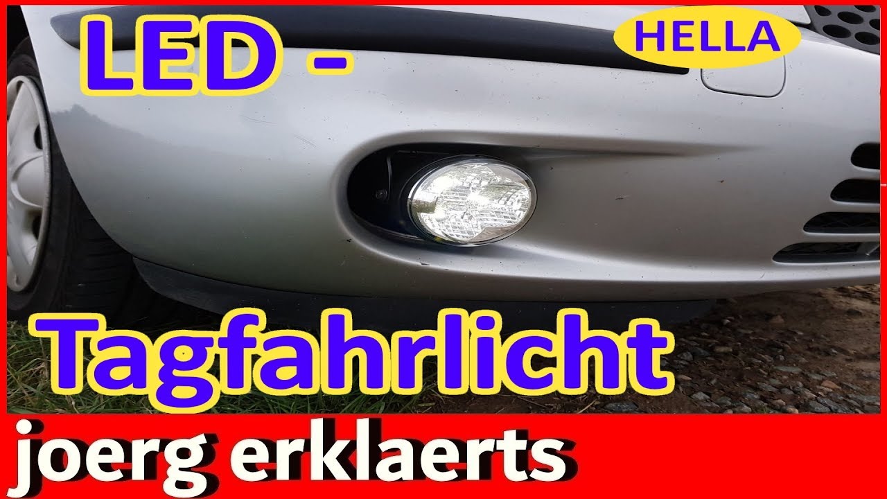 LED Tagfahrlicht einbauen Tagfahrleuchten montieren / nachrüsten Hella