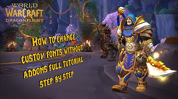 How to Change  fonts WITHOUT  addons in  world of warcraft works in 2025