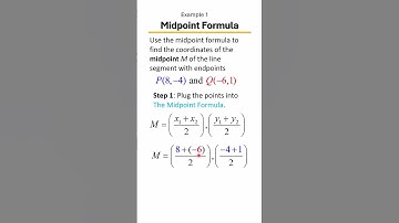 Master the Midpoint Formula 🧮 | Easy Algebra Tutorial ✂️📍 | Example 1