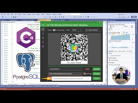 C# Lecture 73 Add a TextBox for Describing Barcode and QR code (Part 2)