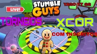 STUMBLE GUYS AO VIVO 💛 X-COR + SALINHAS NO BLOCK DASH