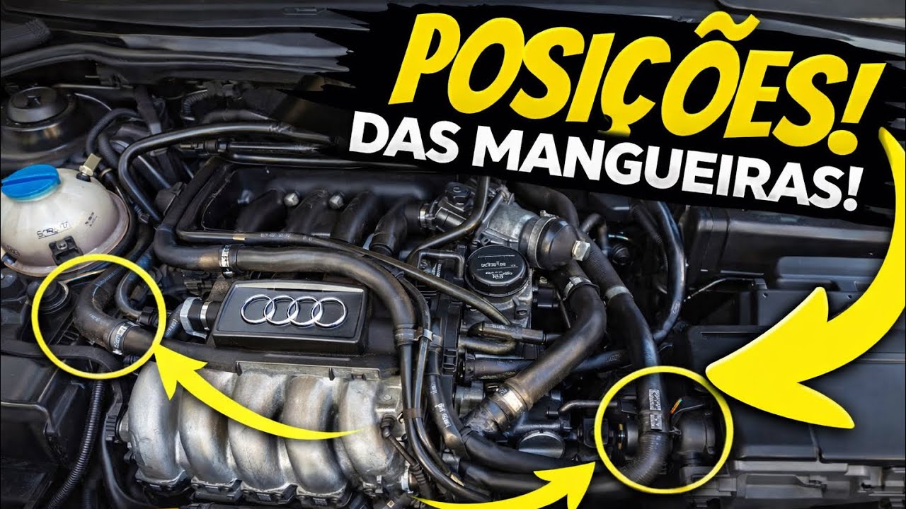 POSIÇÃO DE TODAS AS MANGUEIRAS DO AUDI A3 1.8 20v ASPIRADO!!!
