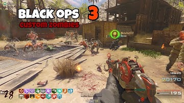 BO3 Custom Zombies (RUST) FULL Gameplay w/ Commentary