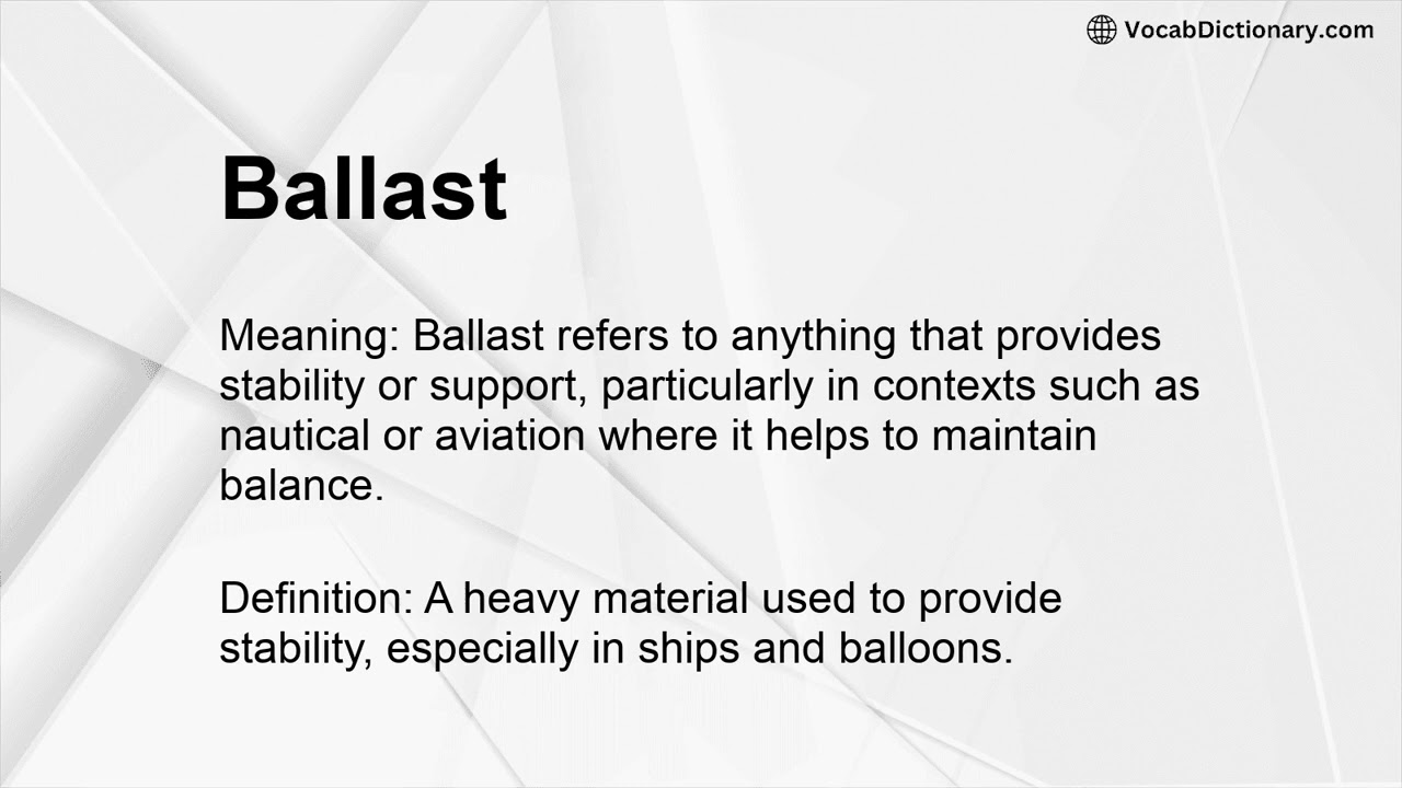 Ballast Meaning