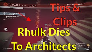 Rhulk Dies To Architects Tips \u0026 Clips - Rhulk Falls Off The Map - Pantheon Indomitable Game Breaking