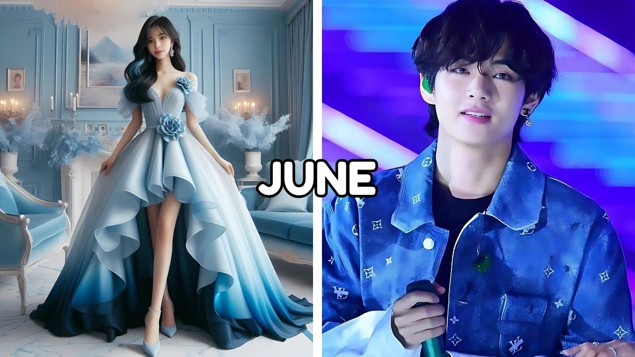 Выберите месяц своего дня рождения и найдите платье и комплект с мембером BTS 💜👗 | Gift Fusion #b...