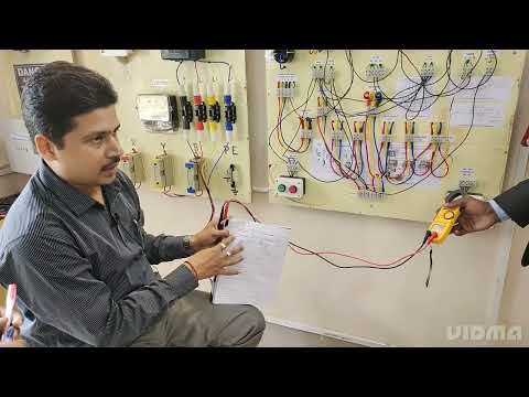 3-Phase Sq. Cage Induction Motor Terminals/Phase sequence find out by Lamp & Voltmeter Method.
