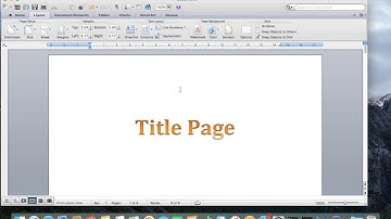 How to have Different Types of Page Numbers in Word for Thesis| MAC OSX