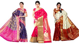 Latest Sauth Indian Biride Sharee Designs || Beautiful Wedding Saree for 2021 | New  Bridal saree