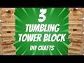 How to Make 3 Dollar Tree Craft DIY with Tumbling Tower Blocks Budget friendly!  Home Decoration