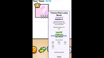 Titanic Pink Lucky Block Giveaway, when at 20 viewers WE SPIN! PET SIM 99 #roblox #PS99