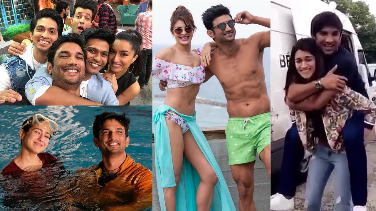 Sushant Singh Rajput HAPPY Moments with Kriti Sanon, Shraddha Kapoor, Sara Ali Khan, Jacqueline