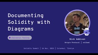 Documenting Solidity with diagrams by Nick Addison