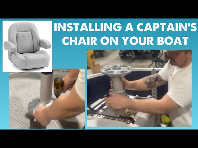 Boat Helm Chair Installation - CAPTAIN'S CHAIR - YouTube Boat Helm Chair Installation - CAPTAIN'S CHAIR - YouTube