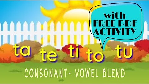 Blending Consonant and vowel sounds | ta te ti to tu | ENGLISH PHONICS| Kindergarten Lesson
