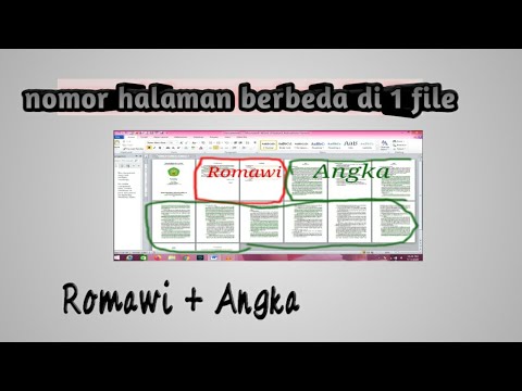 cara membuat nomor halaman berbeda microsoft word 2010 (mudah.!)
