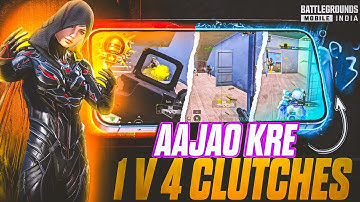 Bgmi Conqueror Lobby Gameplay 💀 | Best 1 v 4 Clutches | Groza Plus Full 6x | Bgmi Ultimate Royal |