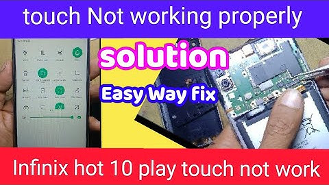 Infinix hot 10 play touch not working properly |Infinix hot 10 play touching problem #tuching