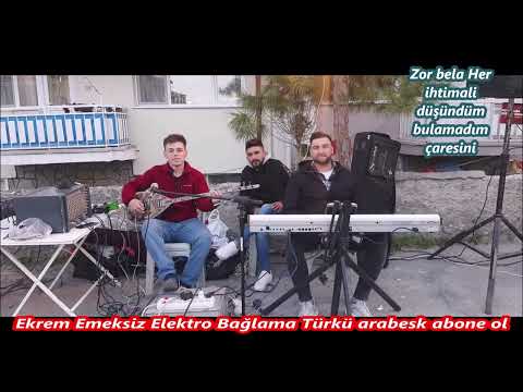 Zor bela Her ihtimali düşündüm bulamadım çaresini Ekrem Emeksiz Elektro bağlamalı Cover HD Video 22