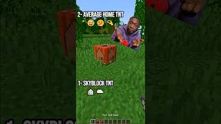 Skyblock TNT 🌳🌥️ - Home TNT 🏡 - Noob Home TNT🌲🤪  #minecraft