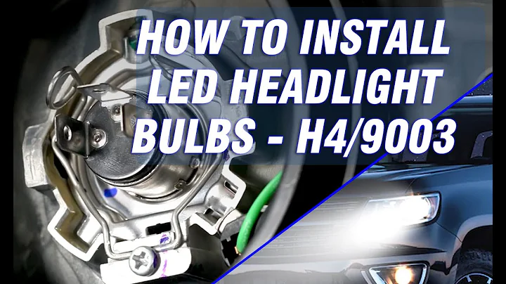 How to install H4/9003/HB2 LED headlight bulbs - Novsight H4 LED bulbs install guide