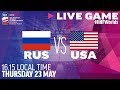 Russiausa  quarterfinals  full game  2019 iihf ice hockey world championship