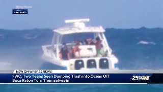 Juveniles linked to dumping trash in ocean during Boca Bash turned in
