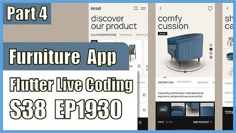 [Flutter] Flutter Live Coding EP1930 (furniture App Part 4)