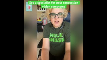 There are various specialist who can help you with your post concussion 🤕 visual symptoms.