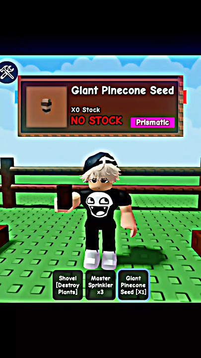 Grow a Garden New Giant Pinecone Seed💀#roblox #growagarden #trending