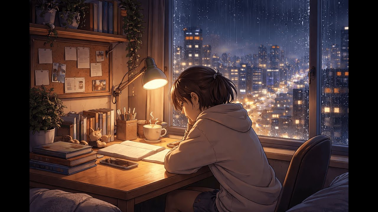 Rainy Lofi Beats for Studying ☔ Chillhop Mix (2 Hours)