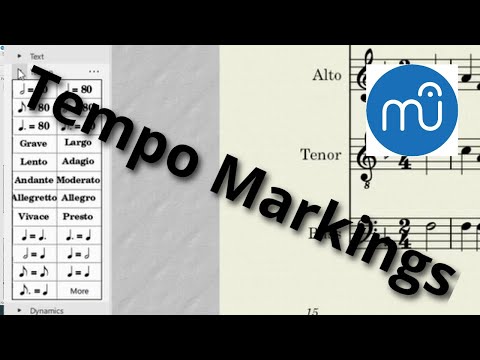 MuseScore Tutorial 10 - Tempo markings