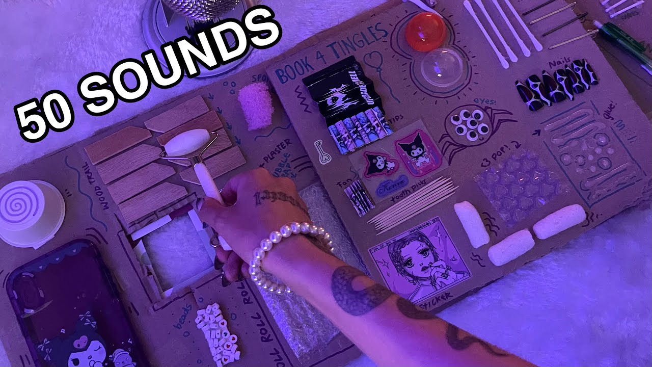 ASMR ☆ RATING MY TRIGGER BOARD BOOK (no talking)