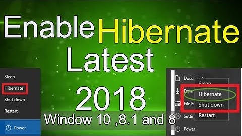 [Updated] Enable Hibernate in Window 10,Window 8.1, Window 8. Latest 2019 Tricks✅✅